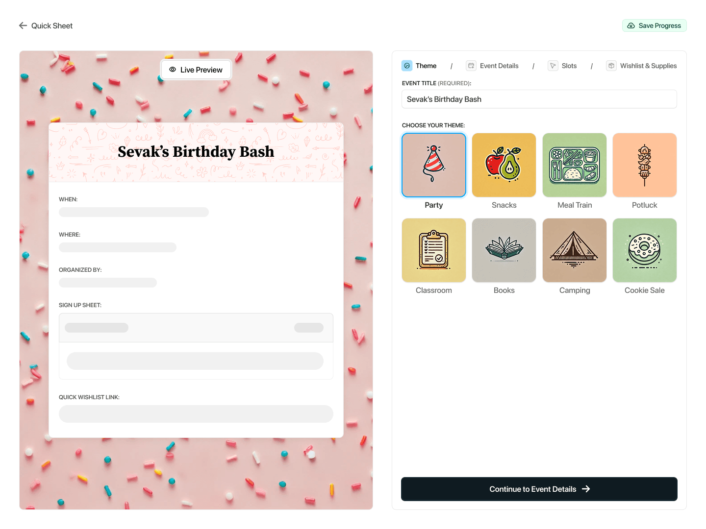 Eventlite Screenshot 2
